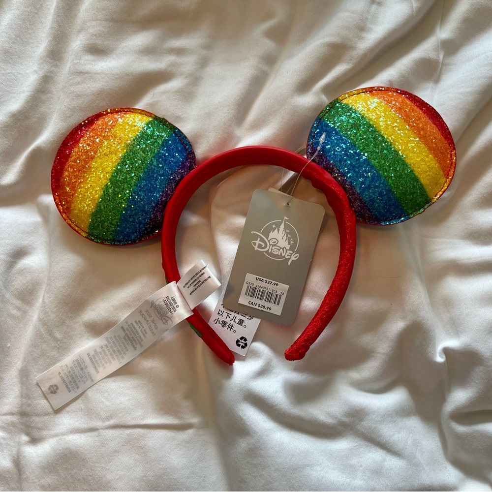 Disney Parks Mickey Mouse Pride Love Rainbow Ears
